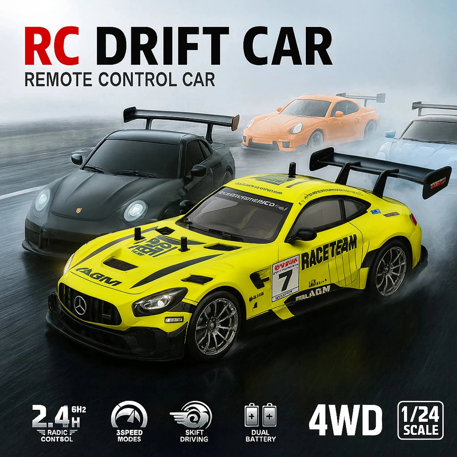 mercedes 4X4 RC Drift Car